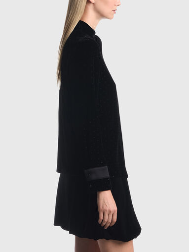 Black velvet shirt - 4