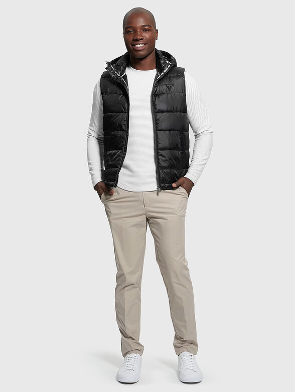 Black puffer vest - 2