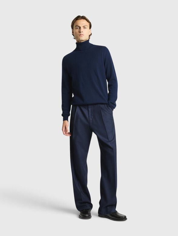 Cashmere sweater with polo collar - 2