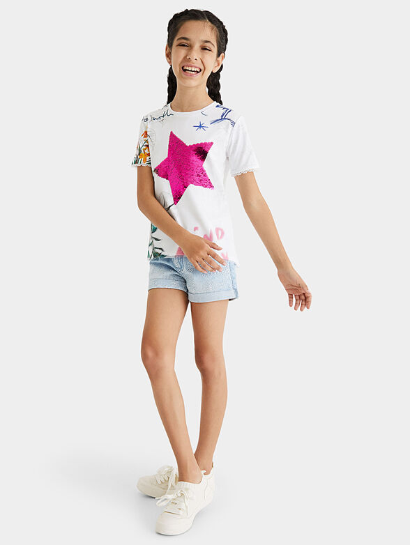 AMPARO t-shirt with reversible sequins - 3