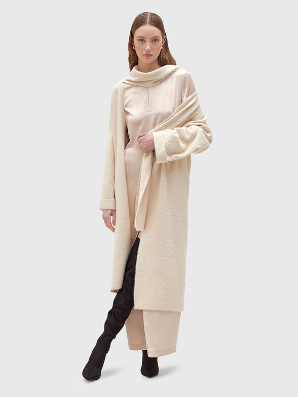 Soft texture cardigan with V-neck - 2