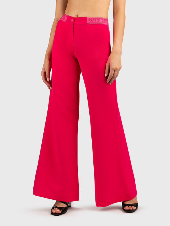 Trousers with logo accent on the waist  - 1