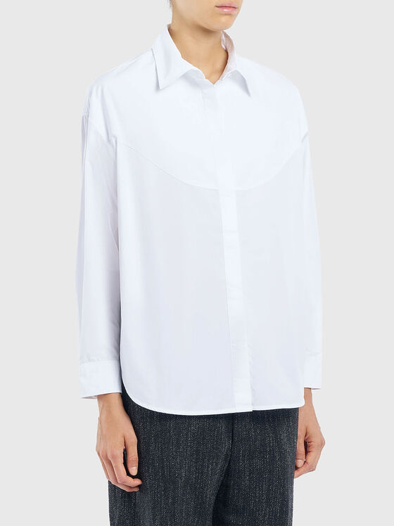 Oversized poplin shirt - 1