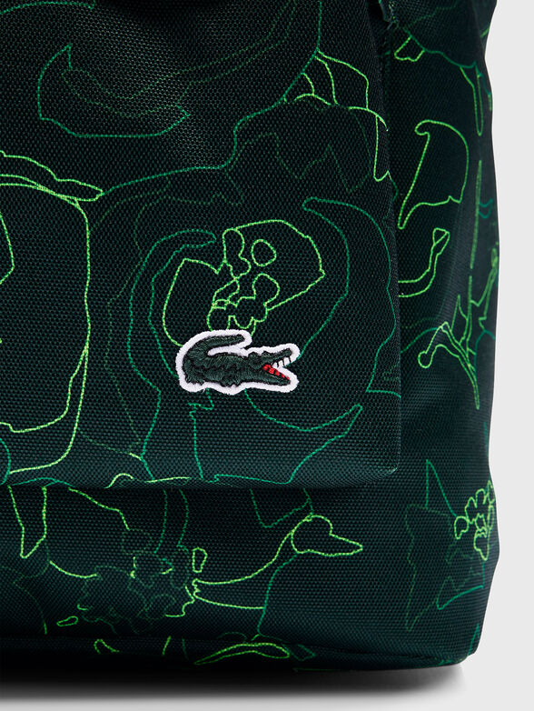 Backpack with floral print - 4