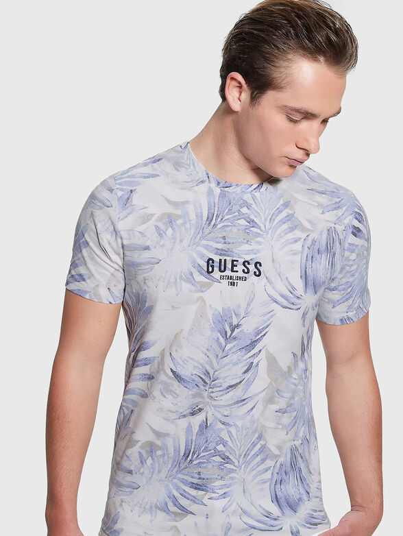 FOLIAGE cotton T-shirt with print - 4