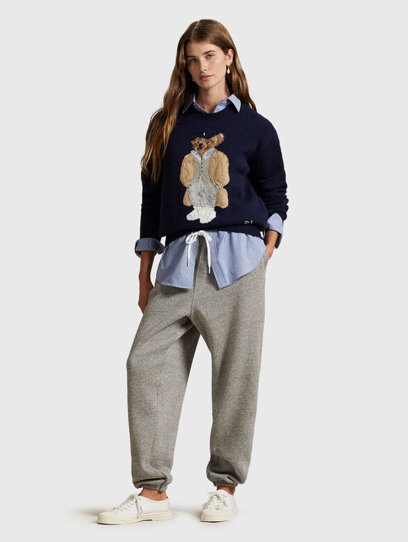 Wool and cashmere sweater with Polo Bear embrodery - 2