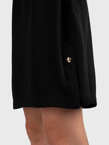 Mini dress with pockets and belt - 4