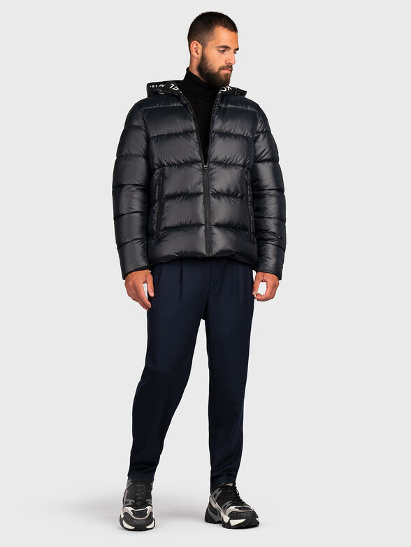 Black sweater with polo collar - 2