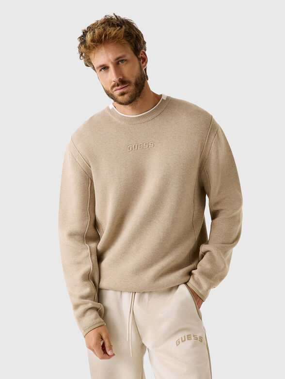 YAKI sweatshirt with embossed logo - 1