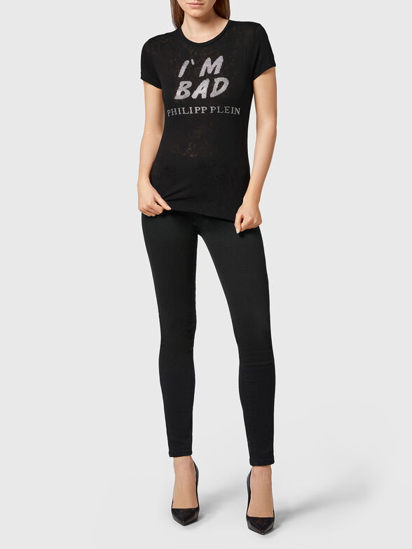 SEXY PURE T-shirt with rhinestones - 2