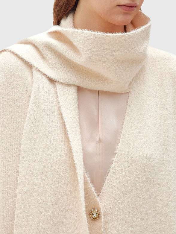 Soft texture cardigan with V-neck - 4