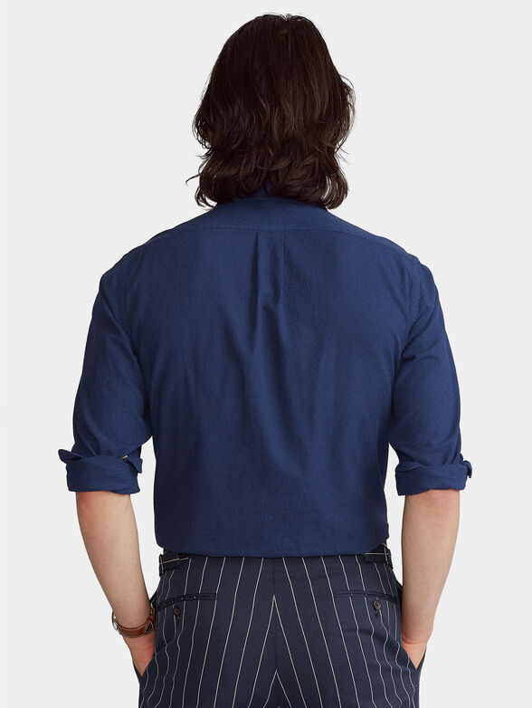 Blue cotton shirt - 2