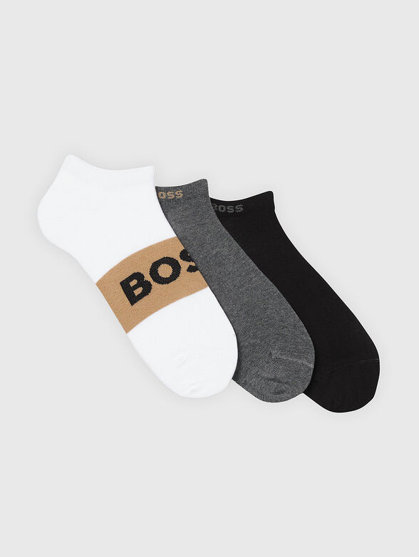 Set of three pairs of cotton socks - 1