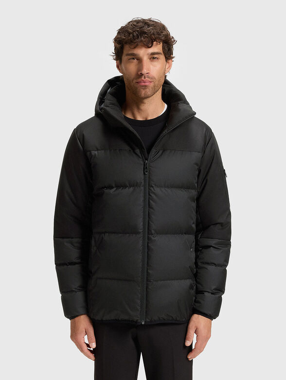 Jacket with removable hood - 1