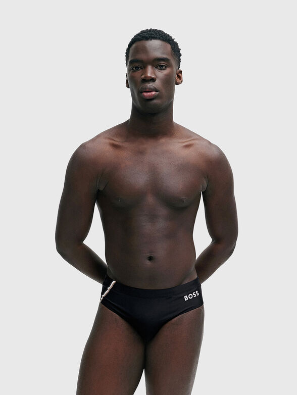 JOHN swim briefs with logo - 1