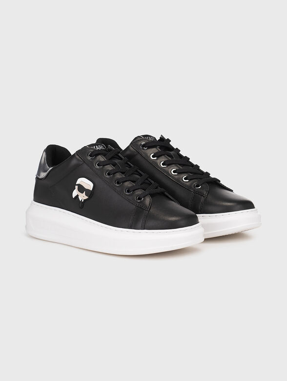 KAPRI leather sneakers with accent logo - 2