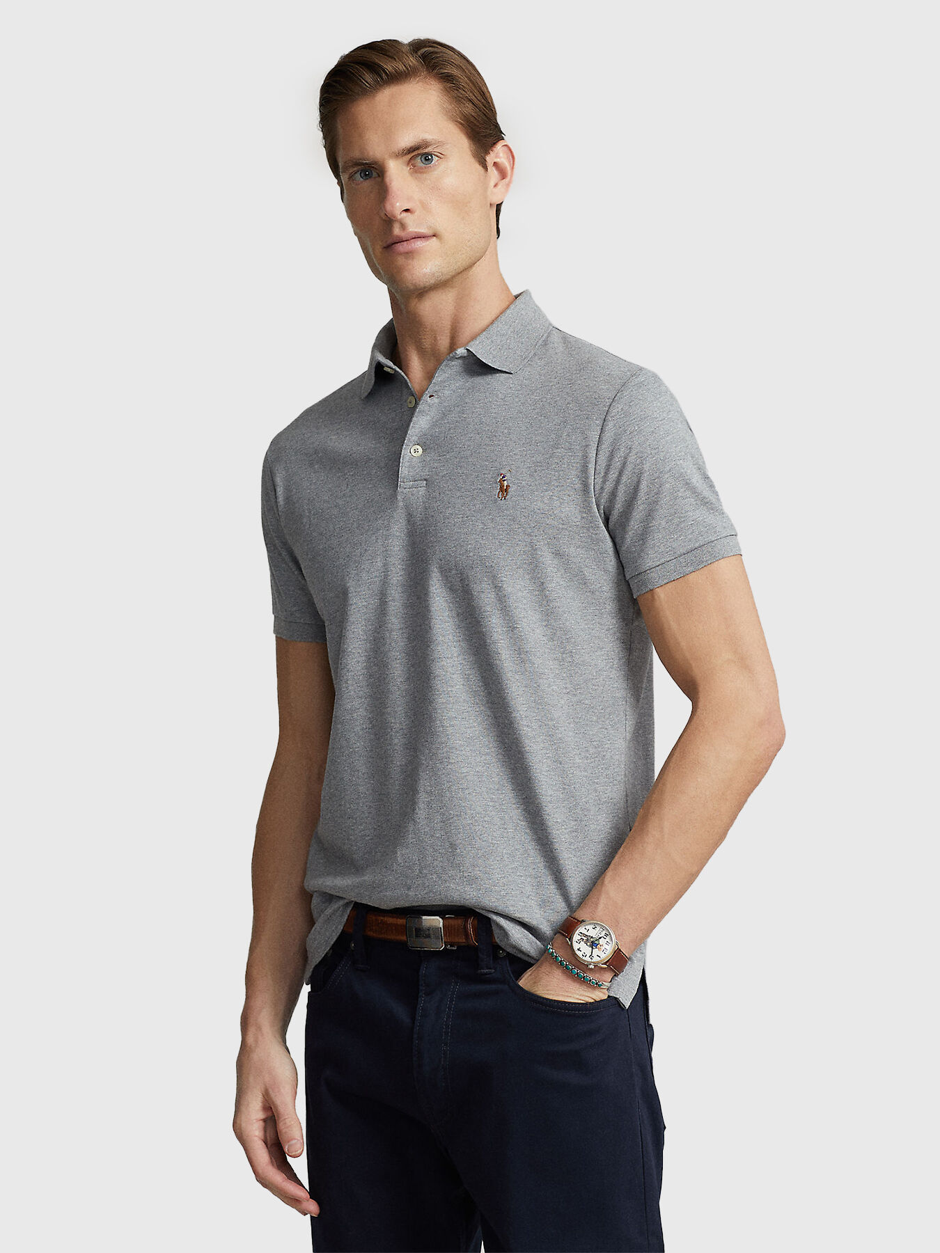 Polo shirt with logo embroidery brand POLO RALPH LAUREN