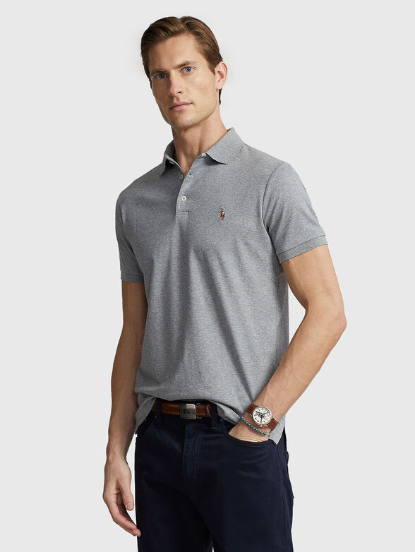Polo shirt with logo embroidery - 1