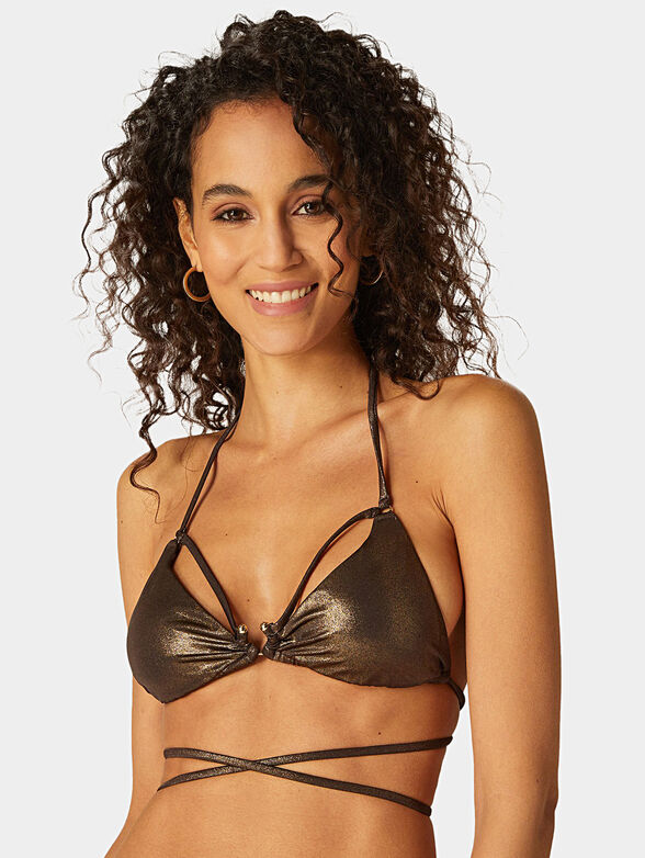 Sliding triangle bikini bra PIERCING - 2