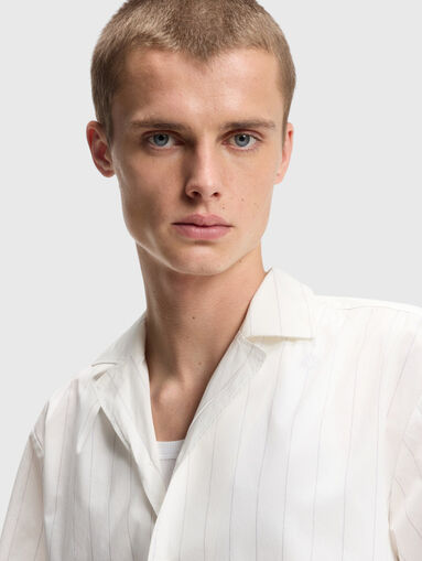 ELIGINO cotton shirt with print - 4