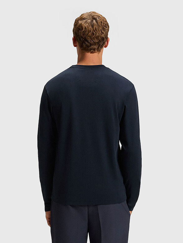 Blouse with crew neck and logo - 3