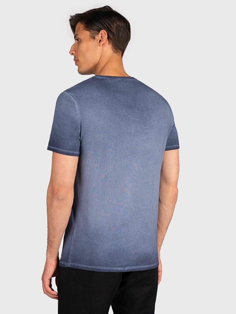 T-shirt with washed effect and logo print - 3