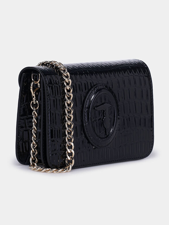 BLOSSOM Black clutch with logo patch - 2