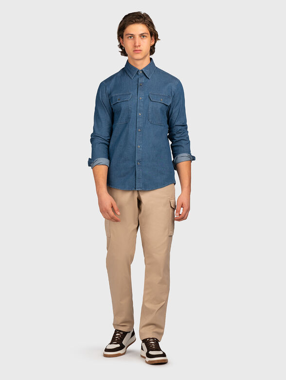 Shirt with denim effect - 2