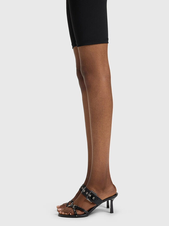Heeled sandals with logo - 2