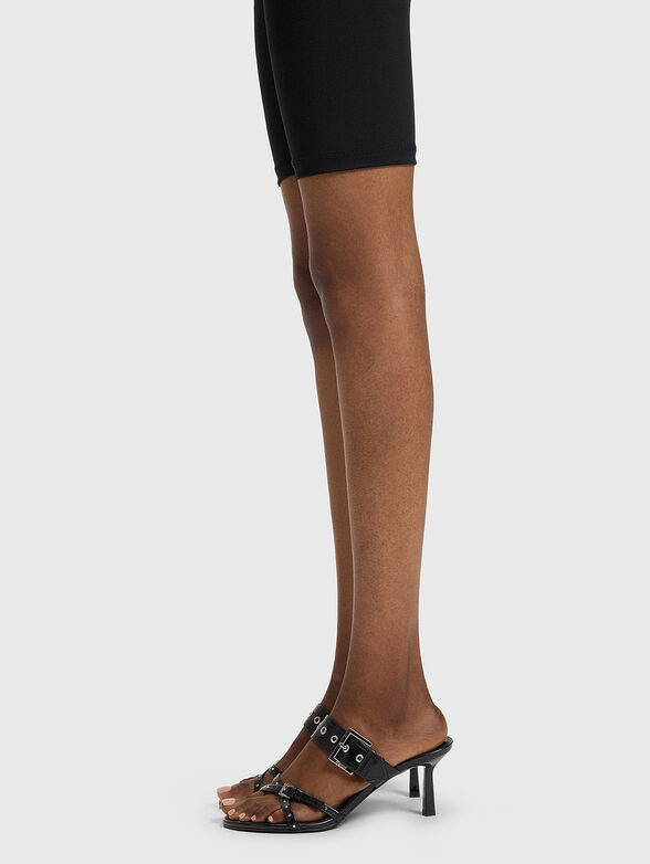 Heeled sandals with logo - 2