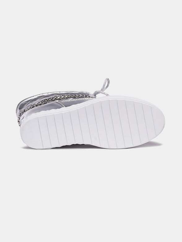 FARIBA Ankle boot in silver color - 5