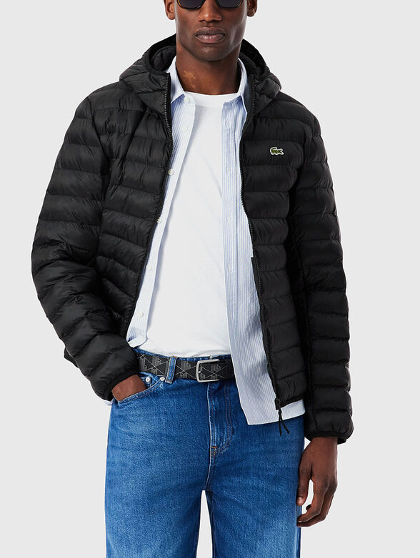Quilted jacket with hood - 1