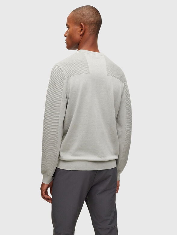 black sweater with contrast logo - 3