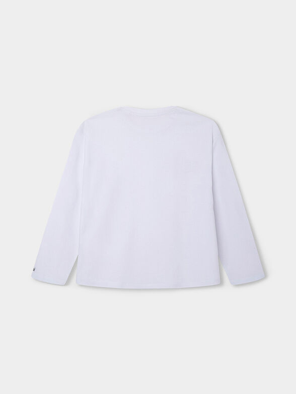 BLANCHE black blouse with long sleeve  - 2