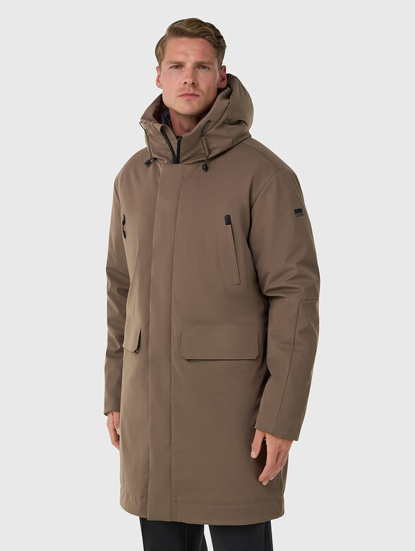 Brown padded jacket - 1