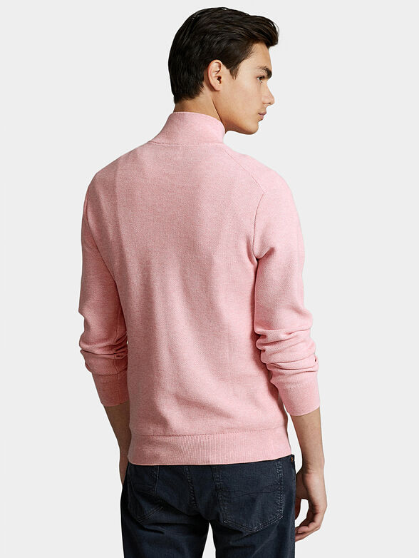 Cotton sweater with zip - 3