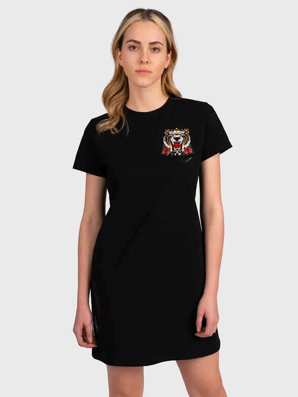 DL008 sports black dress with prints - 1