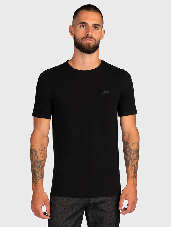 T-shirt with logo embroidery - 1