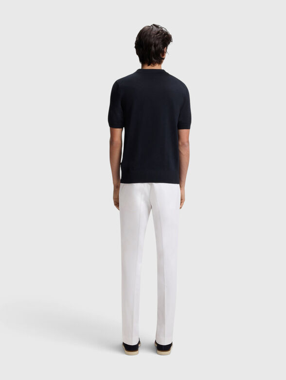 Merino-wool knit polo - 3