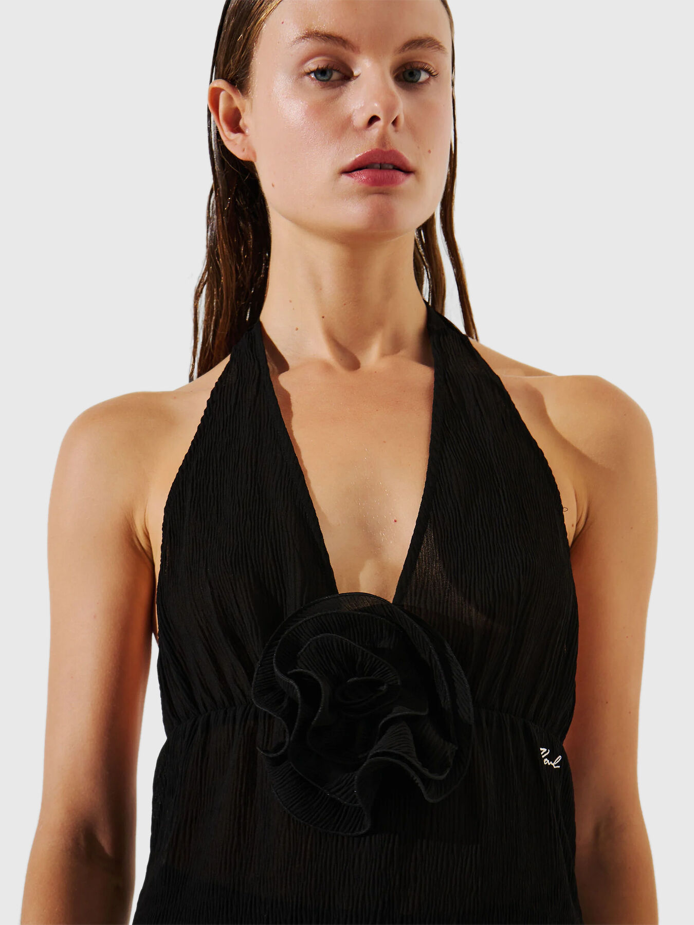 Beach top with accent detail brand Karl Lagerfeld