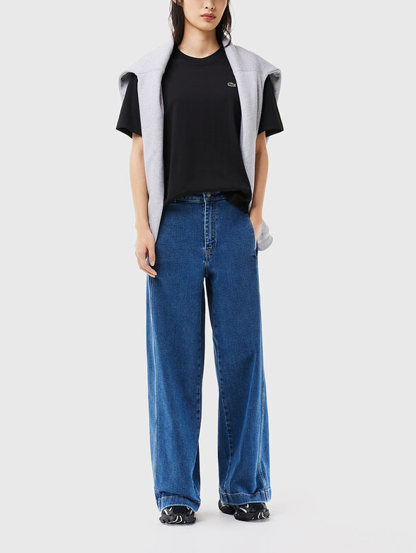 Logo detail  black T-shirt  - 2