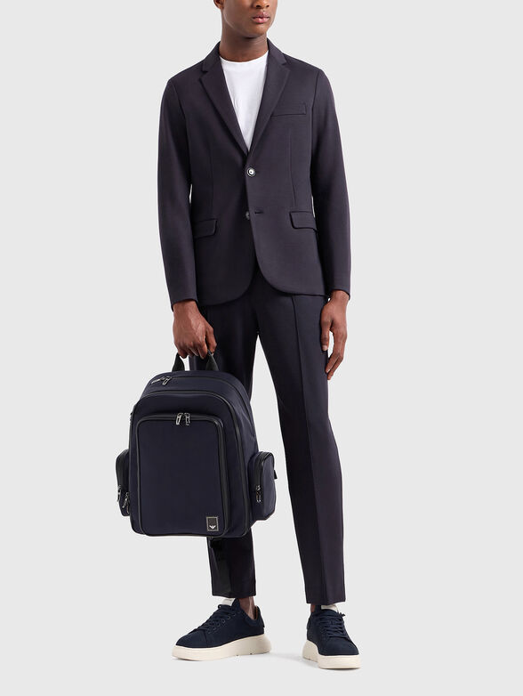 Cotton T-shirt with oval neckline in white - 2