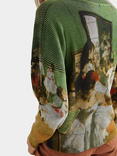 Knit jumper with art print - 4
