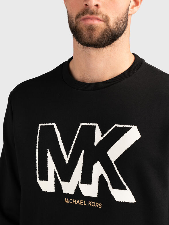 Logo cotton blend sweatshirt - 4