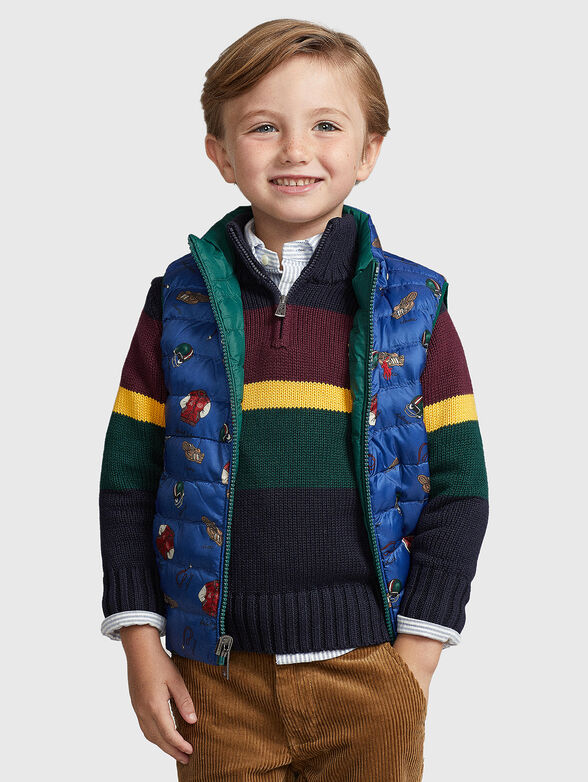 Padded reversible sleeveless jacket - 2