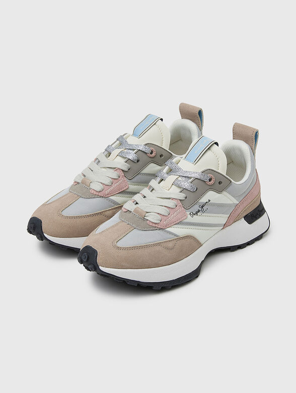 LUCKY PRINT sports shoes with suese inserts - 2