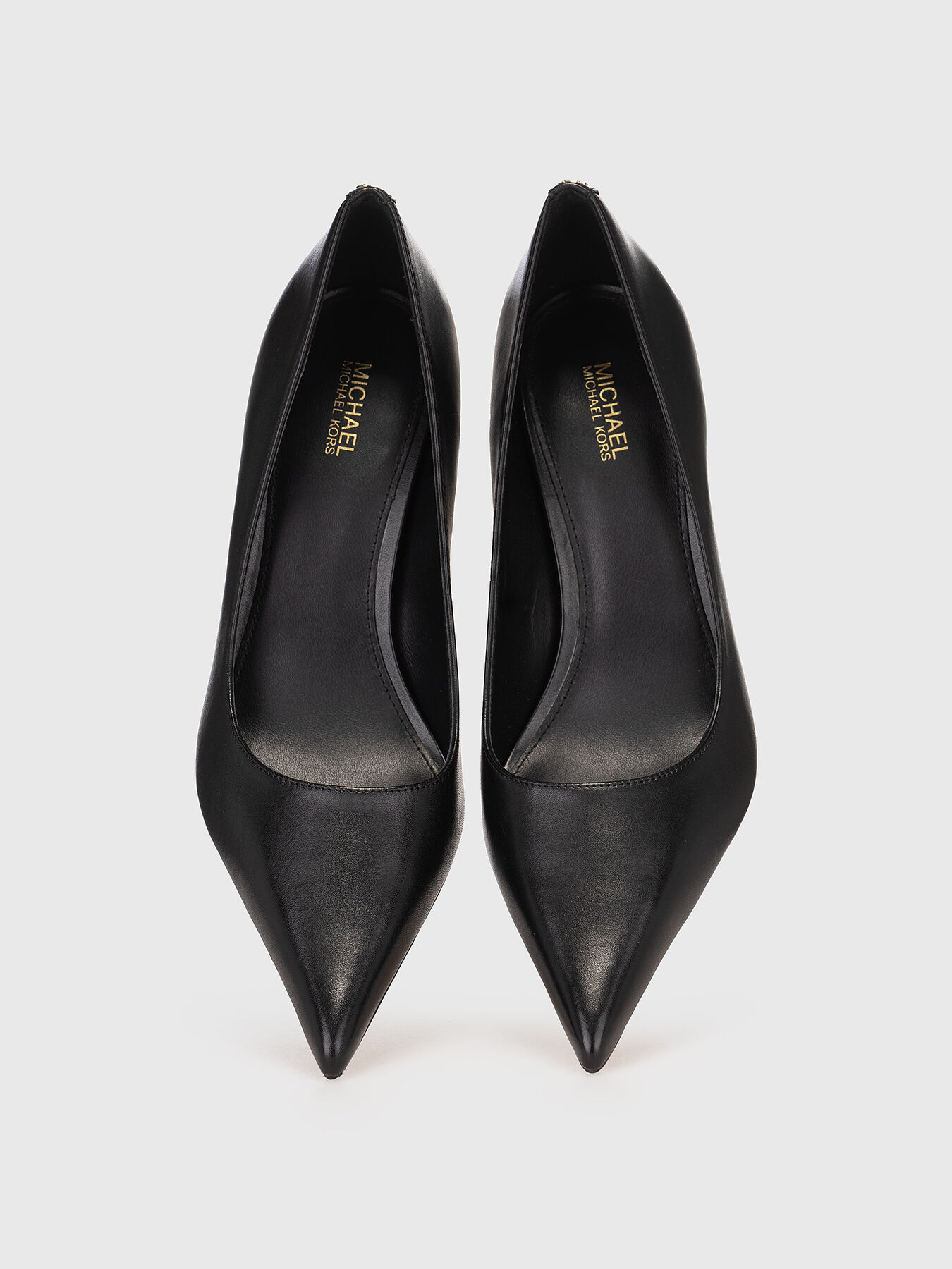 パンプス Michael Kors FW24 (40F4LUMP3L 001BLACK) LUNA leather heeled shoes brand MICHAEL KORS