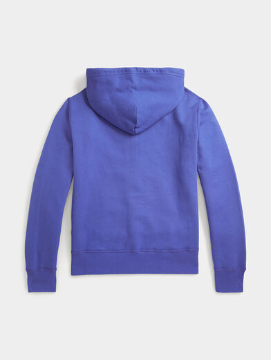 Sports sweatshirt with hood and zip - 2