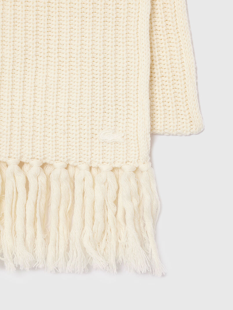 Long scarf with fringe - 3