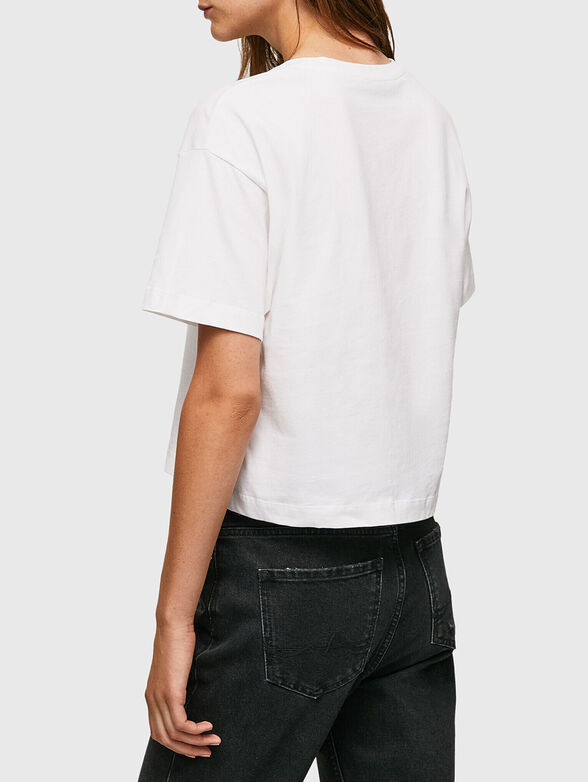 TAYLA white T-shirt with print - 3